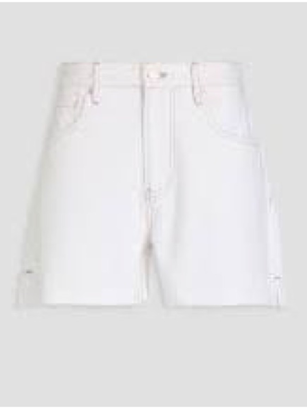 Frame Denim White High-Rise Jean Shorts